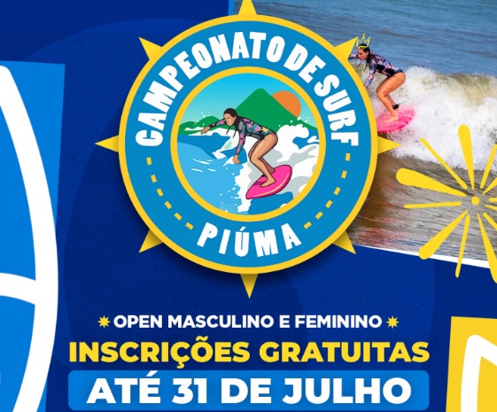 Inscrições abertas para o Campeonato Municipal de Surf